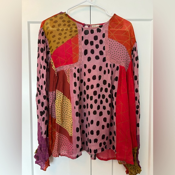 Anthropologie Blank Miranda Peasant Blouse - Picture 2 of 6